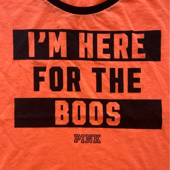BNWT PINK by Victorias Secret “IM HERE FOR THE BOOS” muscle tank - Picture 7 of 9